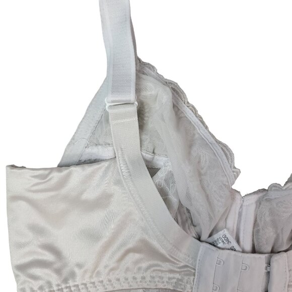 Wacoal Renaissance Rose Lace Bra White 34DD Full Coverage Underwire Adj #85720 - Picture 6 of 10